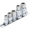BGS Bit-Adapter-Satz mit Haltekugel Innenvierkant 6,3 mm (1/4") / 10 mm (3/8") / 12,5 mm (1/2") 5-tlg - 70103