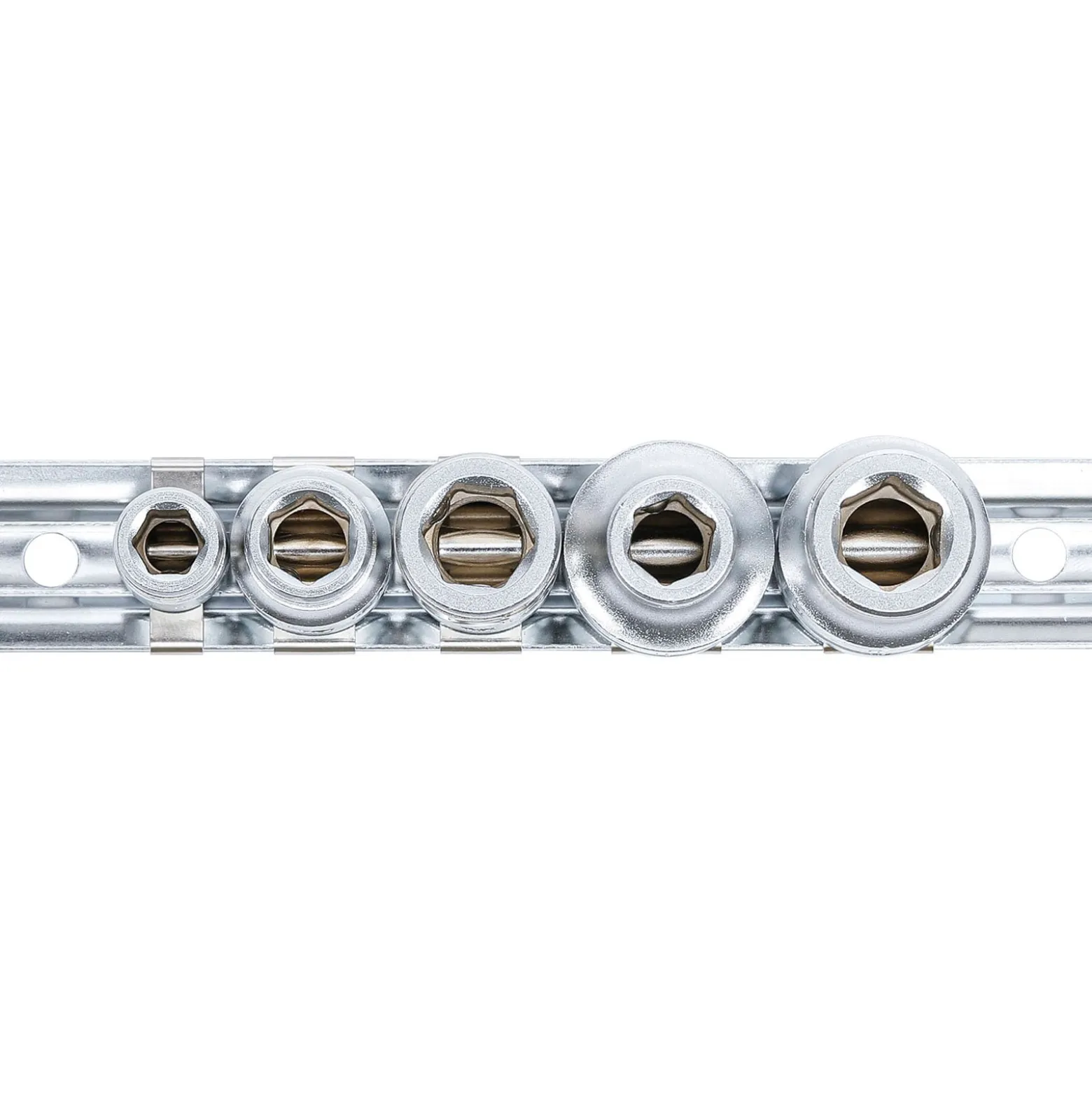 BGS Bit-Adapter-Satz mit Haltekugel Innenvierkant 6,3 mm (1/4") / 10 mm (3/8") / 12,5 mm (1/2") 5-tlg - 70103