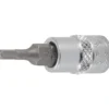 BGS Bit-Einsatz Antrieb Innenvierkant 6,3 mm (1/4") Innensechskant mit Bohrung 3 mm - 5156-3