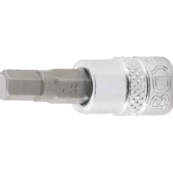 BGS Bit-Einsatz Antrieb Innenvierkant 6,3 mm (1/4") Innensechskant 7/32" - 2744