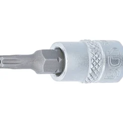 BGS Bit-Einsatz Antrieb Innenvierkant 6,3 mm (1/4") TS-Profil (für Torx Plus) mit Bohrung TS20 - 5184-TS20
