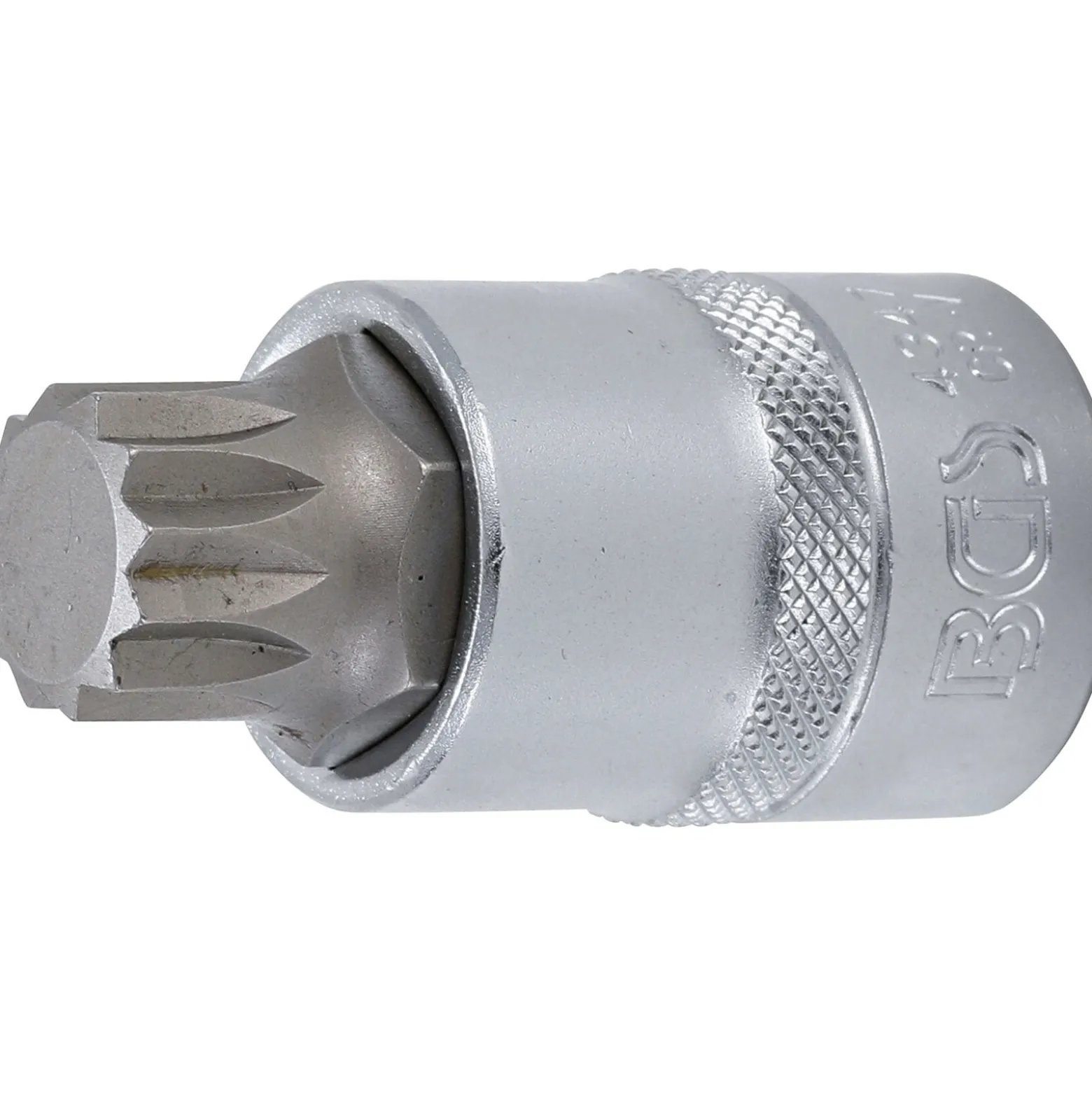 BGS Bit-Einsatz Antrieb Innenvierkant 12,5 mm (1/2") Innenvielzahn (für XZN) M18 - 4347