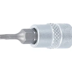 BGS Bit-Einsatz Antrieb Innenvierkant 6,3 mm (1/4") T-Profil (für Torx) mit Bohrung T8 - 2356