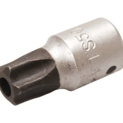 BGS Bit-Einsatz Antrieb Innenvierkant 6,3 mm (1/4") TS-Profil (für Torx Plus) mit Bohrung TS50 - 2355-TS50