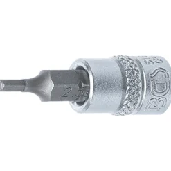 BGS Bit-Einsatz Antrieb Innenvierkant 6,3 mm (1/4") Innensechskant 2,5 mm - 5154