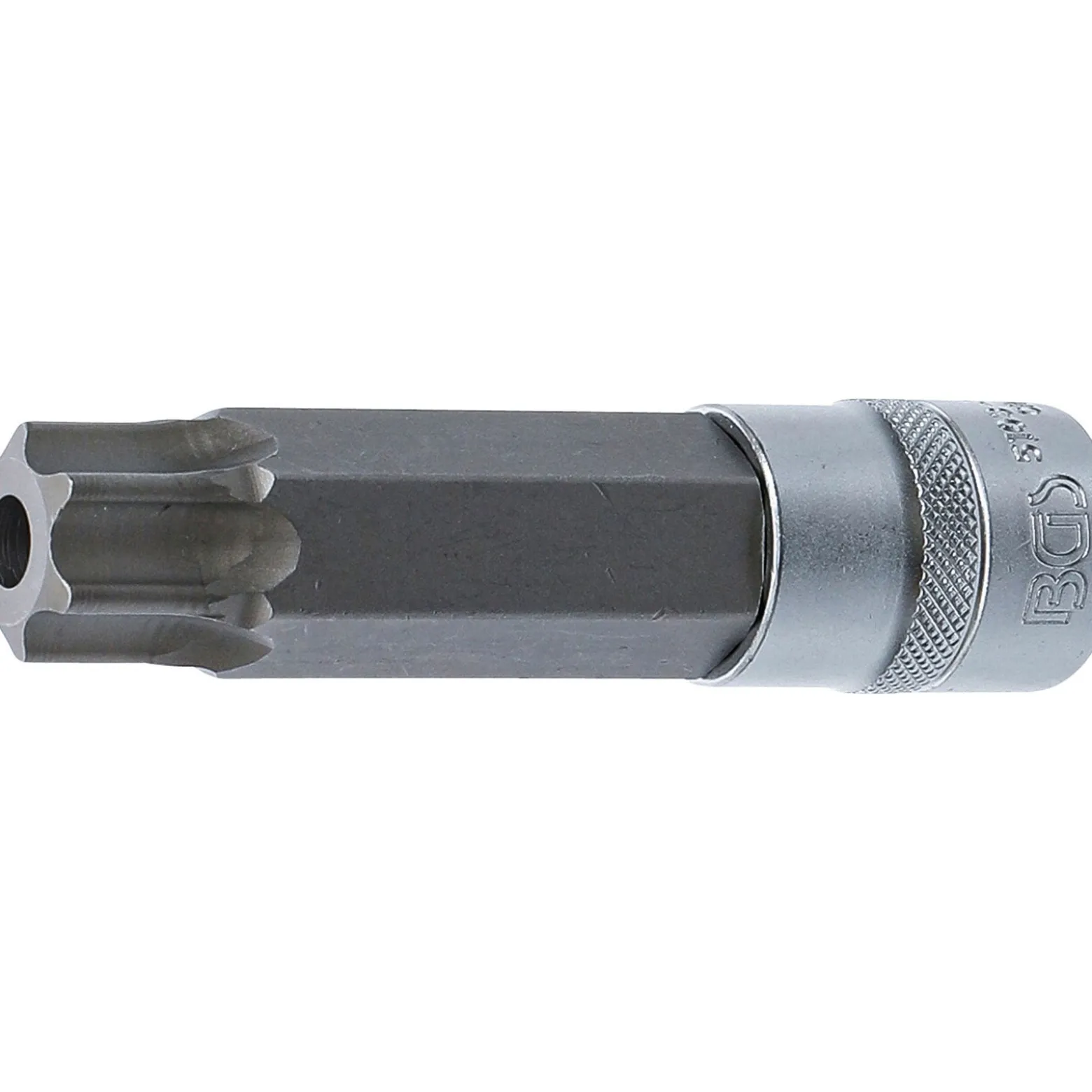 BGS Bit-Einsatz Länge 110 mm Antrieb Innenvierkant 12,5 mm (1/2") T-Profil (für Torx) mit Bohrung T100 - 5103-TB100