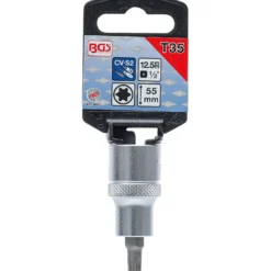 BGS Bit-Einsatz Länge 55 mm Antrieb Innenvierkant 12,5 mm (1/2") T-Profil (für Torx) T35 - 9627