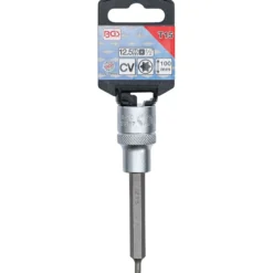 BGS Bit-Einsatz Länge 100 mm Antrieb Innenvierkant 12,5 mm (1/2") T-Profil (für Torx) T15 - 4468