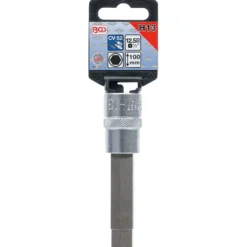 BGS Bit-Einsatz Länge 100 mm Antrieb Innenvierkant 12,5 mm (1/2") Innensechskant 13 mm - 4267