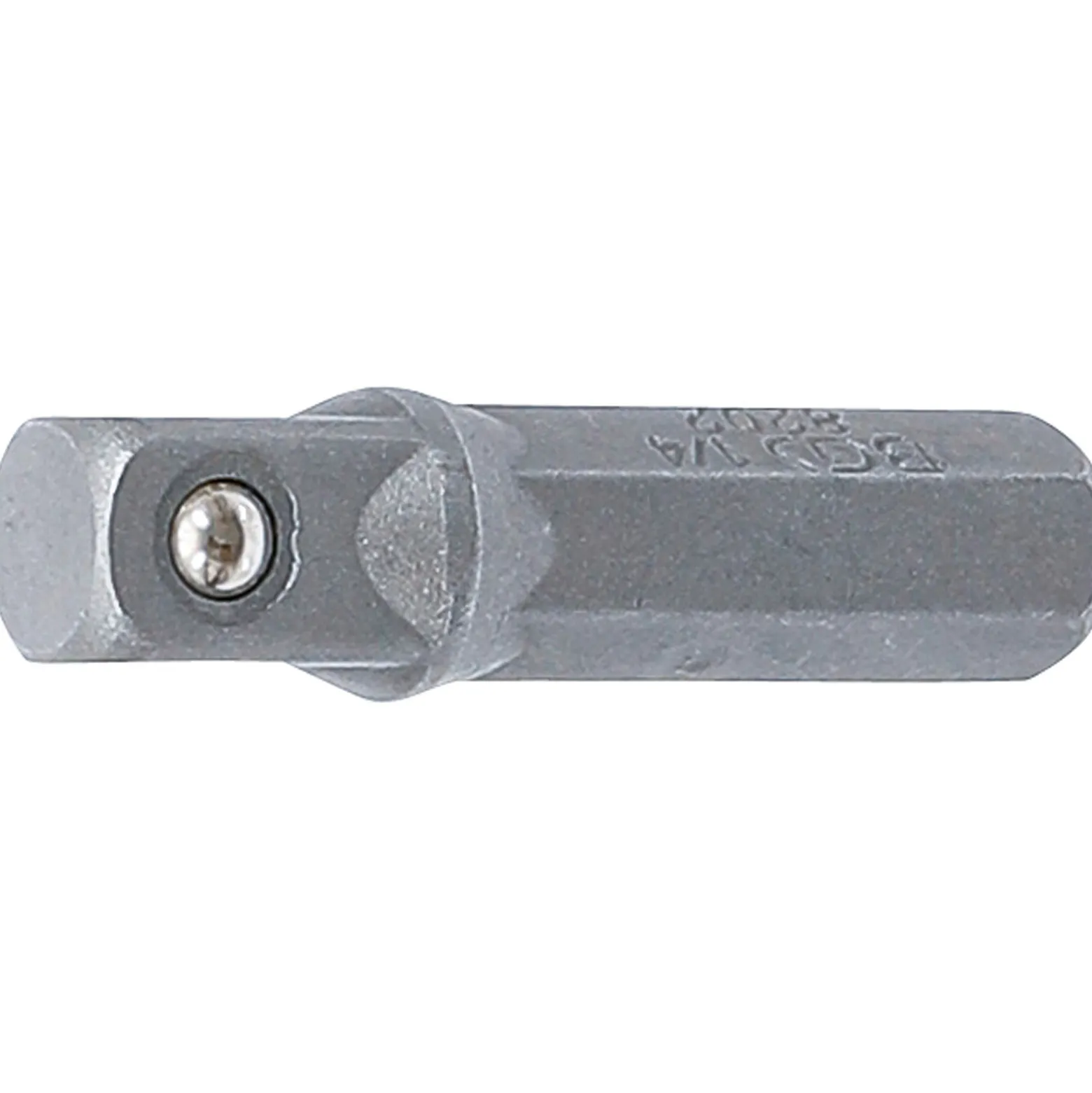 BGS Bit-Knarren-Adapter Außensechskant 6,3 mm (1/4") - Außenvierkant 6,3 mm (1/4") 30 mm - 8202