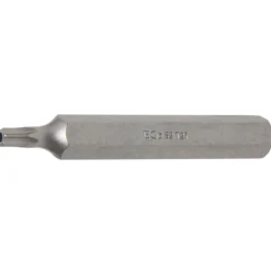 BGS Bit Länge 75 mm Antrieb Außensechskant 10 mm (3/8") T-Profil (für Torx) mit Bohrung T27 - 4727