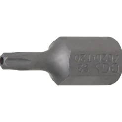 BGS Bit Länge 30 mm Antrieb Außensechskant 10 mm (3/8") T-Profil (für Torx) mit Bohrung T20 - 4620