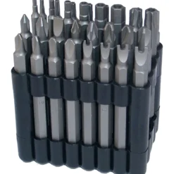 BGS Bit-Satz lang Antrieb Außensechskant 6,3 mm (1/4") verschiedene Profile 32tlg. - 762