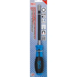 BGS Bit-Schraubendreher für Bits mit flexiblem Schaft Abtrieb Innensechskant 6,3 mm (1/4