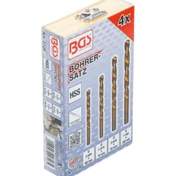BGS Bohrer-Satz HSS linksschneidend 4tlg. - 2726