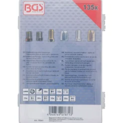BGS Bremsleitungsverschraubungs- Überwurfmuttern & Schrauben Sortiment 135tlg. - 70341