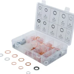 BGS Dichtring-Sortiment Kupfer / Aluminium / Nylon 250tlg. - 85225