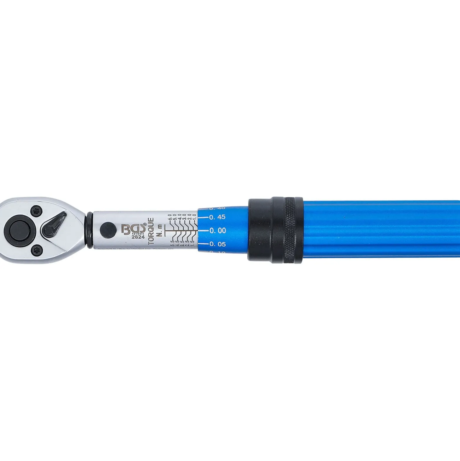 BGS Drehmomentschlüssel Abtrieb Außenvierkant 6,3 mm (1/4") 1 - 6 Nm - 2824