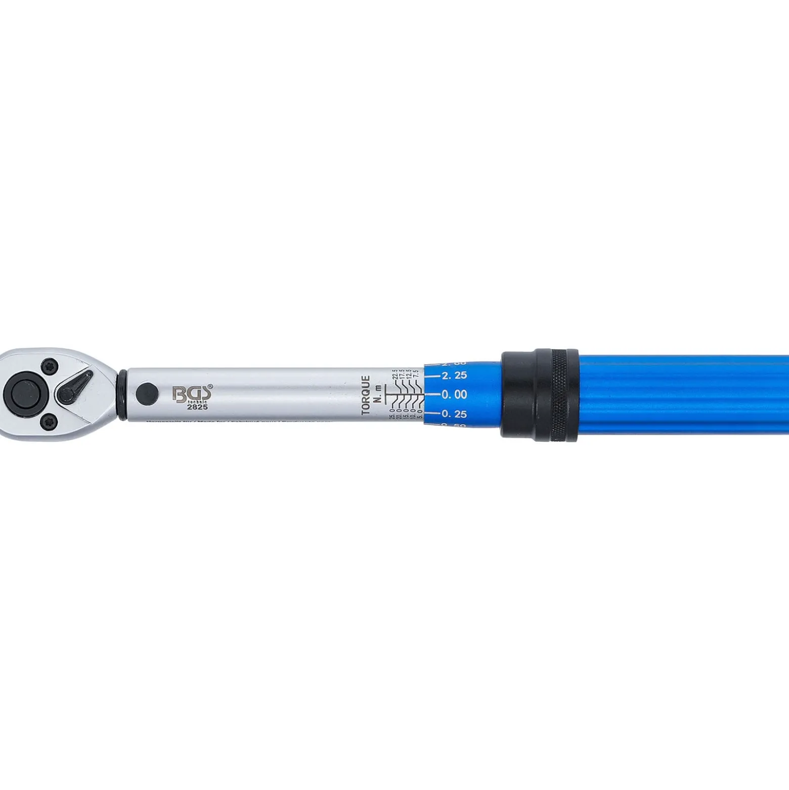 BGS Drehmomentschlüssel Abtrieb Außenvierkant 6,3 mm (1/4") 5 - 25 Nm - 2825