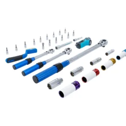 BGS Drehmomentschlüssel-Satz Abtrieb Außenvierkant 6,3 mm (1/4") 10 mm (3/8") 12,5 mm (1/2") | 31-tlg. - 74305