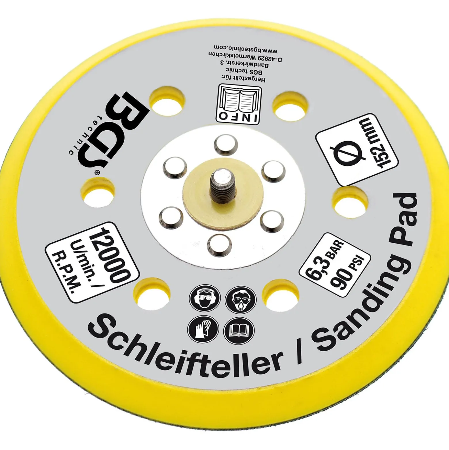 BGS Druckluft-Exzenterschleifer - 8688