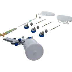 BGS Druckluft-Farbsprühpistole mit 3 Sprühdüsen 1,2 - 1,7 - 2,0 mm - 70048