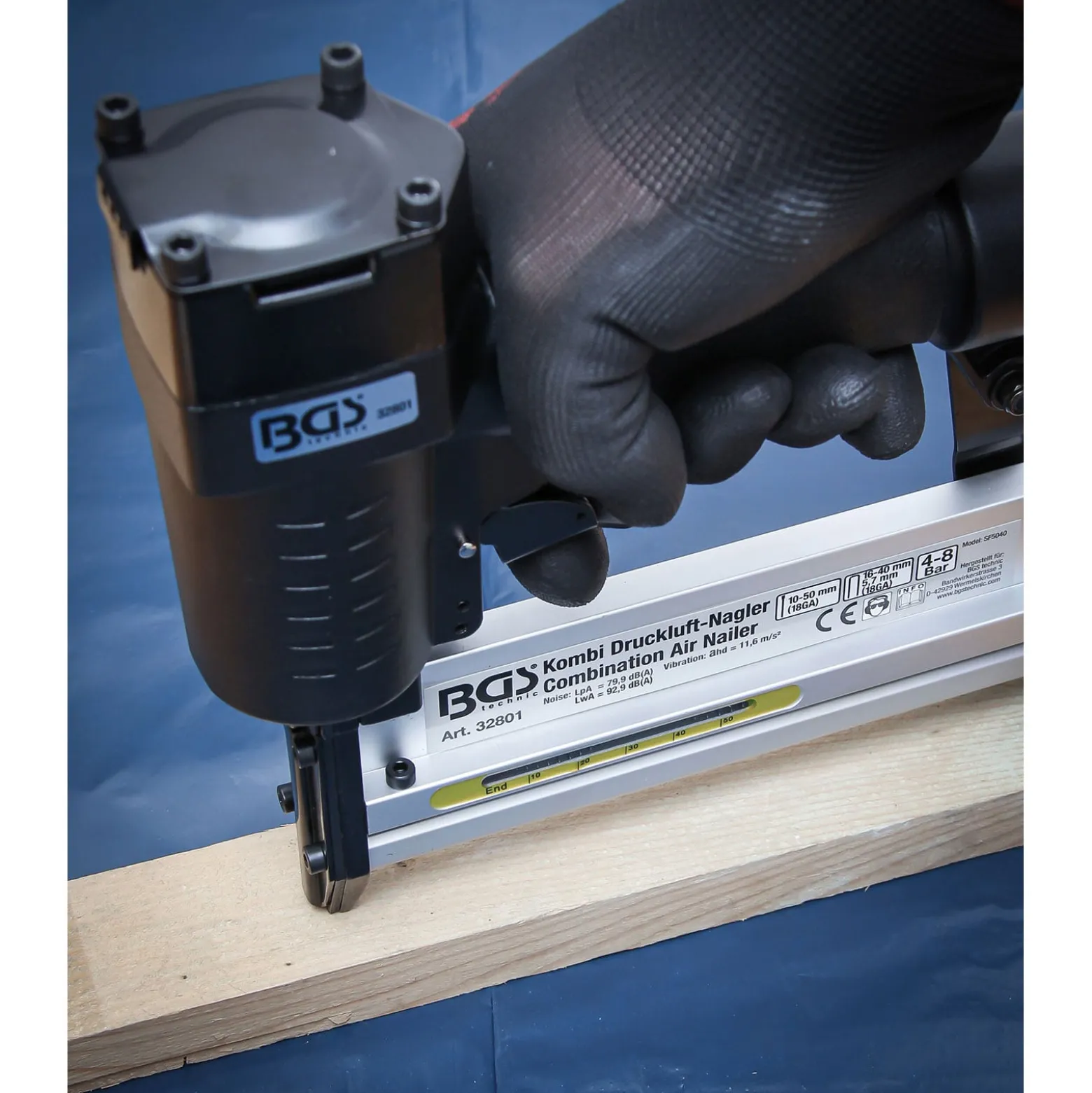 BGS Druckluft-Kombi-Nagler 50 mm - 32801