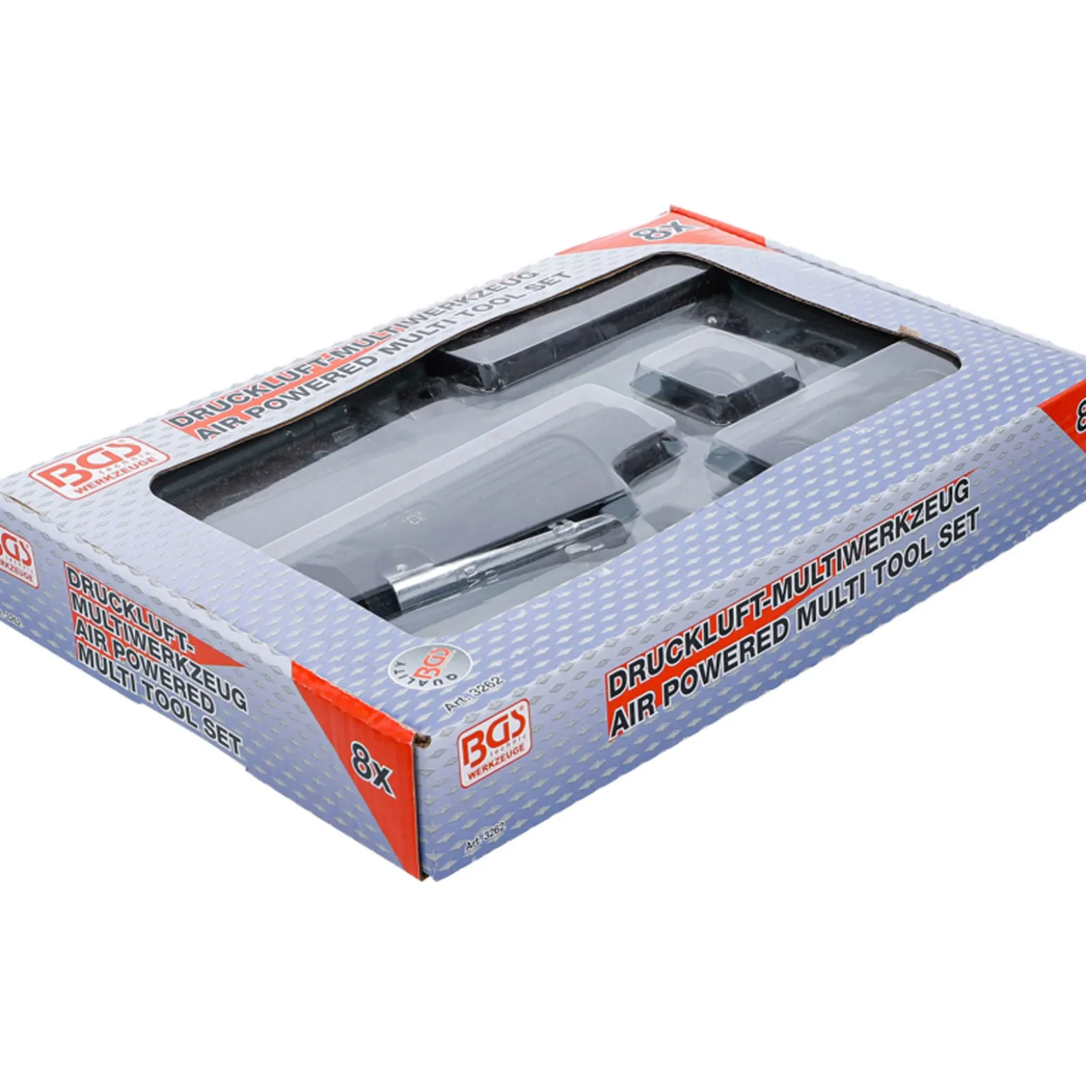 BGS Druckluft-Multiwerkzeug mit 3 auswechselbaren Arbeitsköpfen - 3262