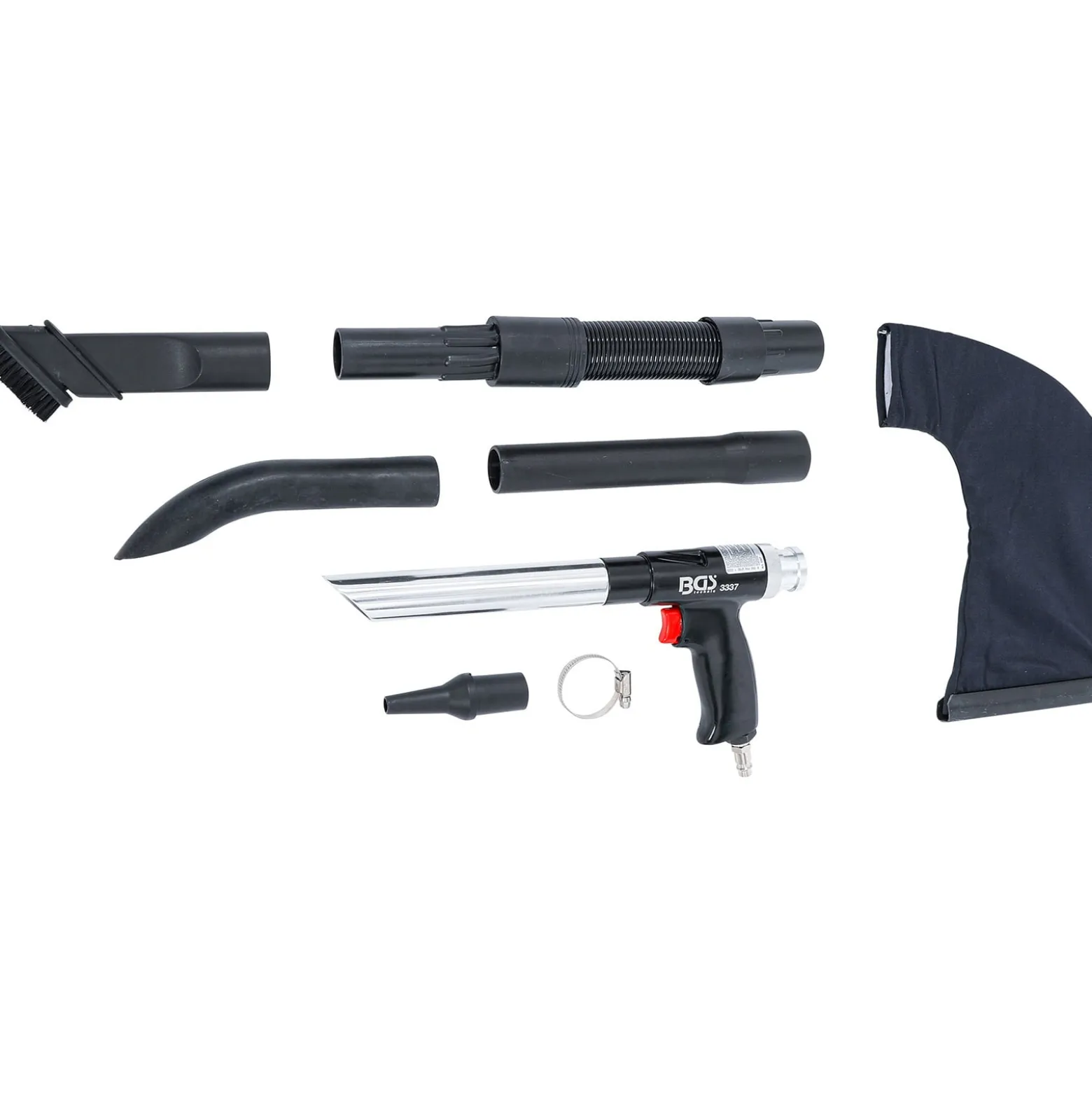 BGS Druckluft-Saug- / Blaspistole umschaltbar 8tlg. - 3337