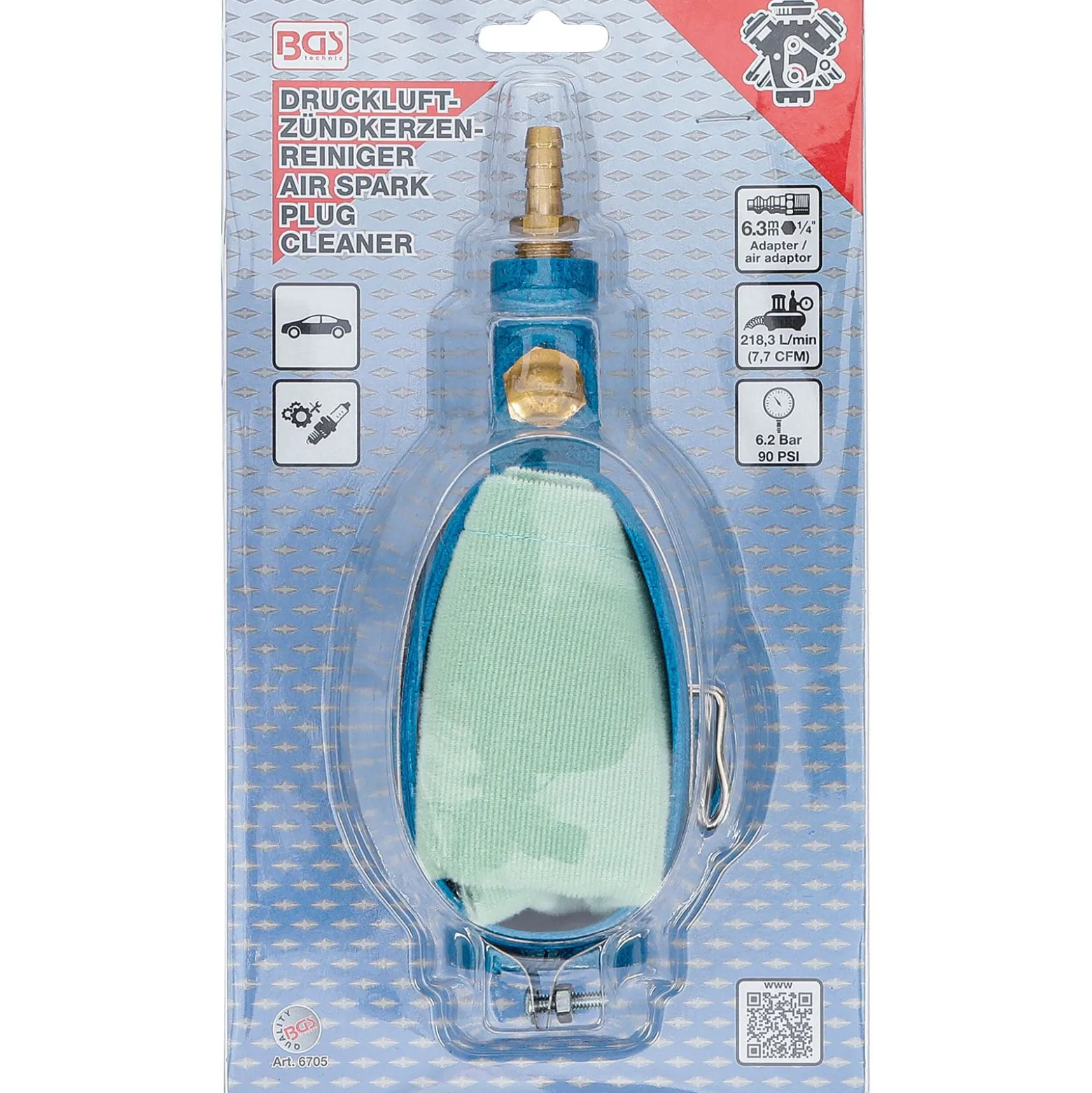 BGS Druckluft-Zündkerzenreiniger - 6705