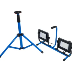 BGS Duo-SMD-LED-Arbeits-Strahler mit Stativ 2 x 70 W - 85338