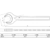 BGS Einmaulschlüssel DIN 894 SW 13 mm - 34213