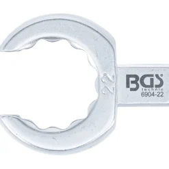 BGS Einsteck-Ringschlüssel offen 22 mm Aufnahme 9 x 12 mm - 6904-22