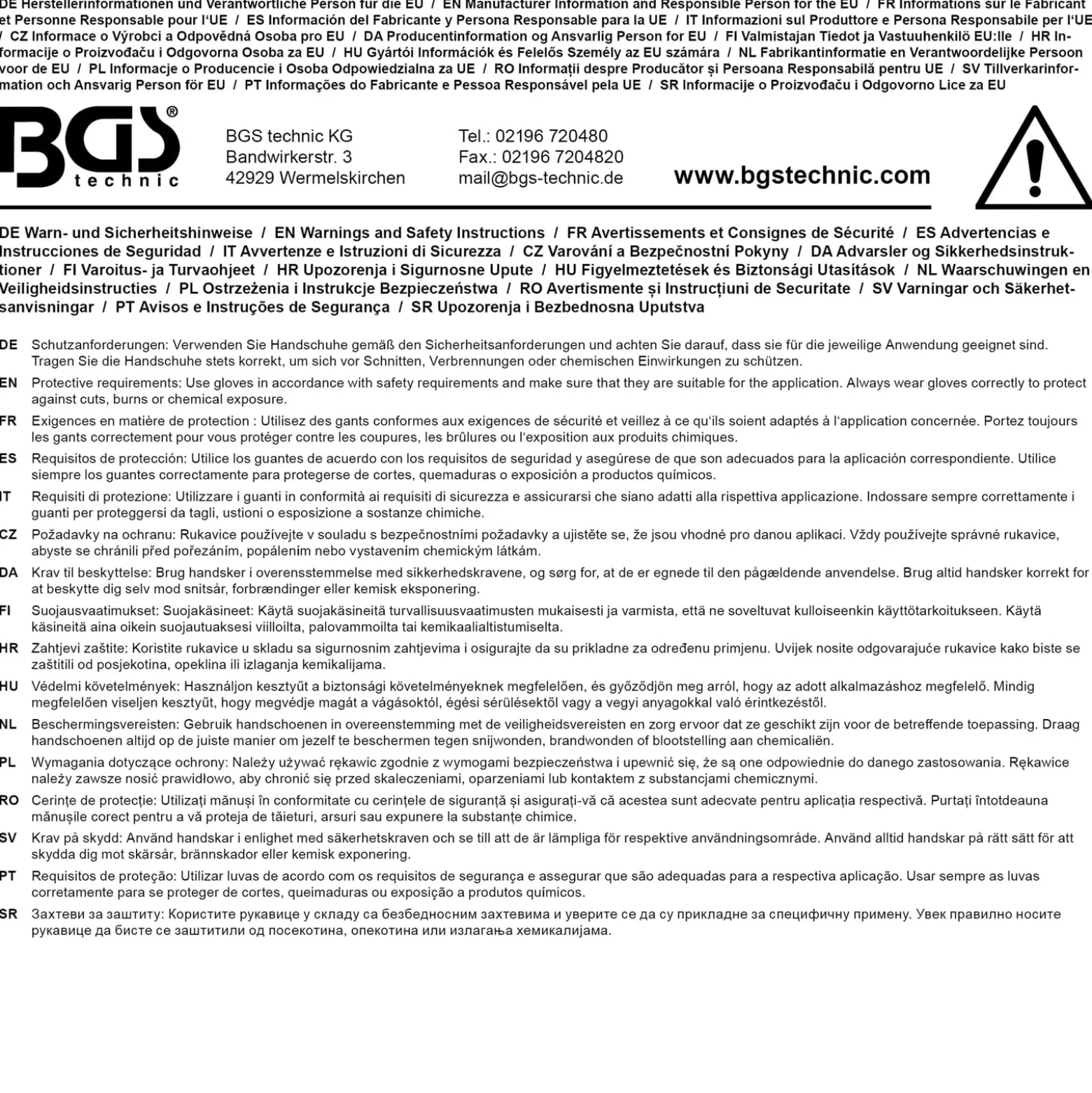 BGS Einweghandschuh-Box | Nitril | mit extra Griffigkeit | Gr. L | 100 St. - 74669