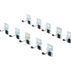 BGS Einzelhaken-Satz 40 mm für Schrankwand-System 10tlg. - 80196