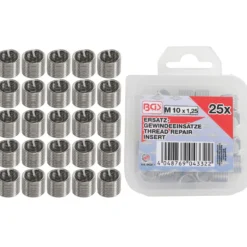BGS Ersatz-Gewindeeinsätze M10 x 1,25 mm 25tlg. - 9428-1