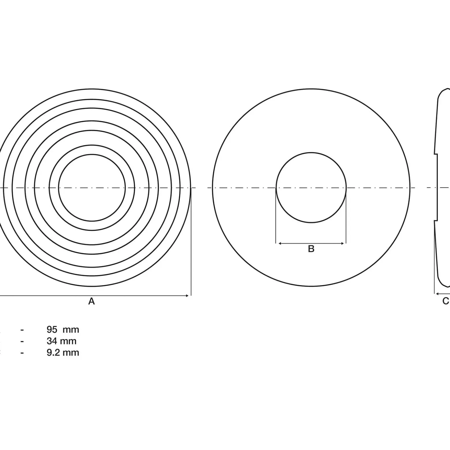 BGS Ersatz-Gummipad für Art. 2889 - 2889-2