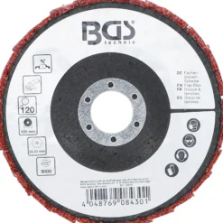 BGS Fächer-Schleif-Scheibe Vlies Ø 125 mm Körnung 120 - 74474