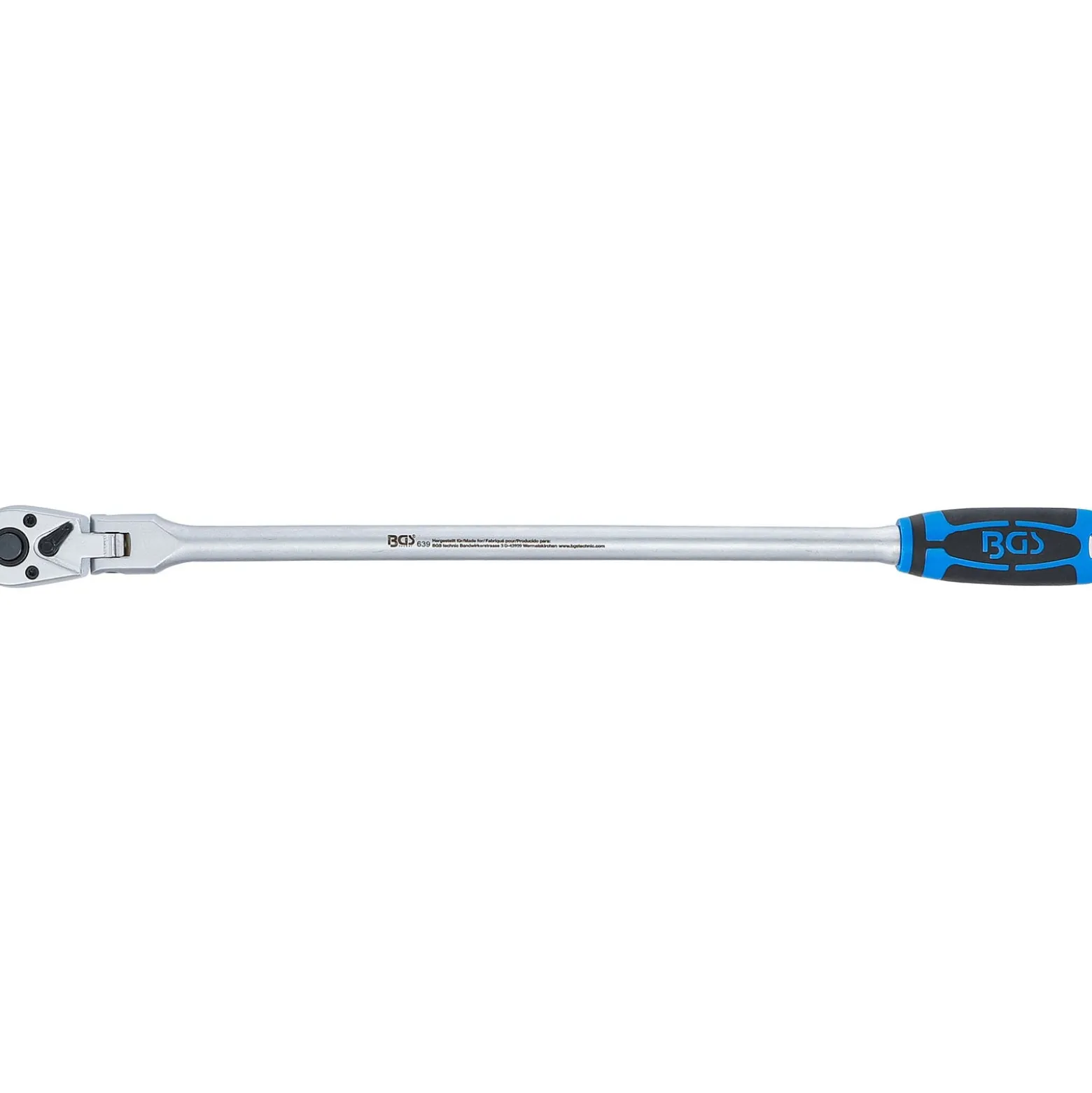 BGS Gelenkknarre arretierbar extra lang Abtrieb Außenvierkant 10 mm (3/8") 457 mm - 639