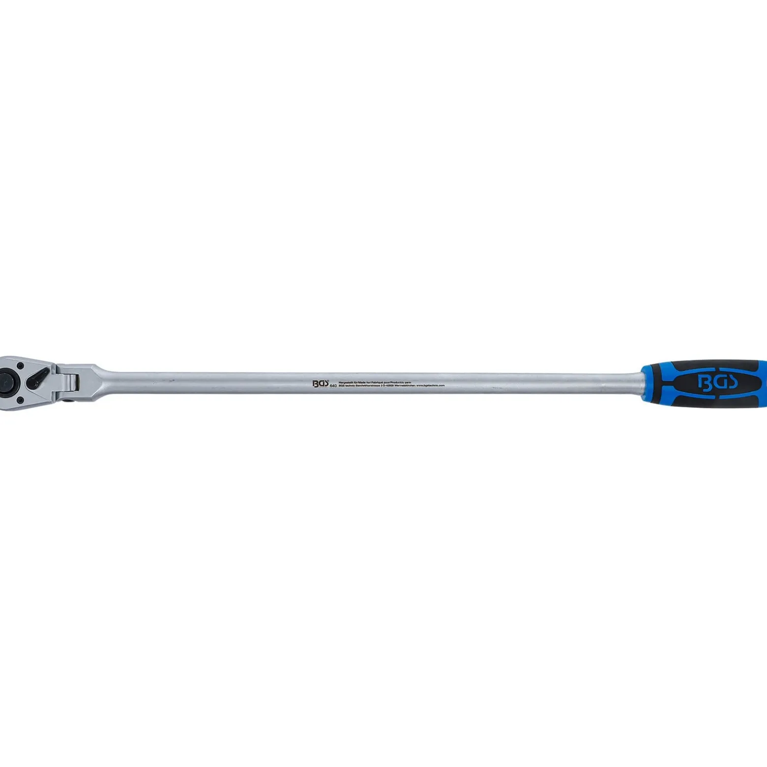 BGS Gelenkknarre arretierbar extra lang Abtrieb Außenvierkant 12,5 mm (1/2") 609 mm - 640
