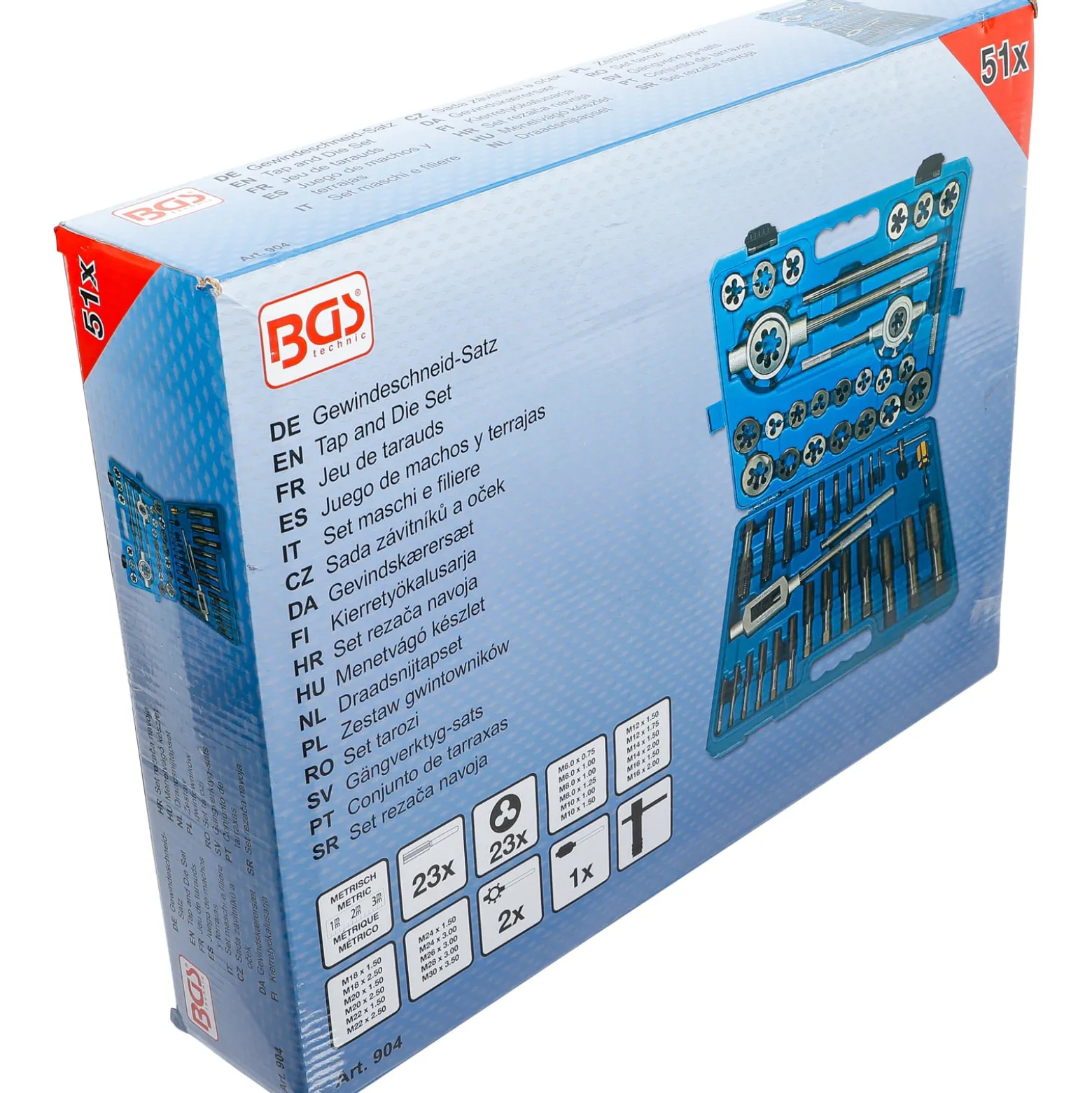 BGS Gewindeschneid-Satz | M6 - M30 | 51-tlg. - 904