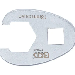 BGS Hahnenfußschlüssel Antrieb Innenvierkant 10 mm (3/8") SW 18 mm - 1756-18