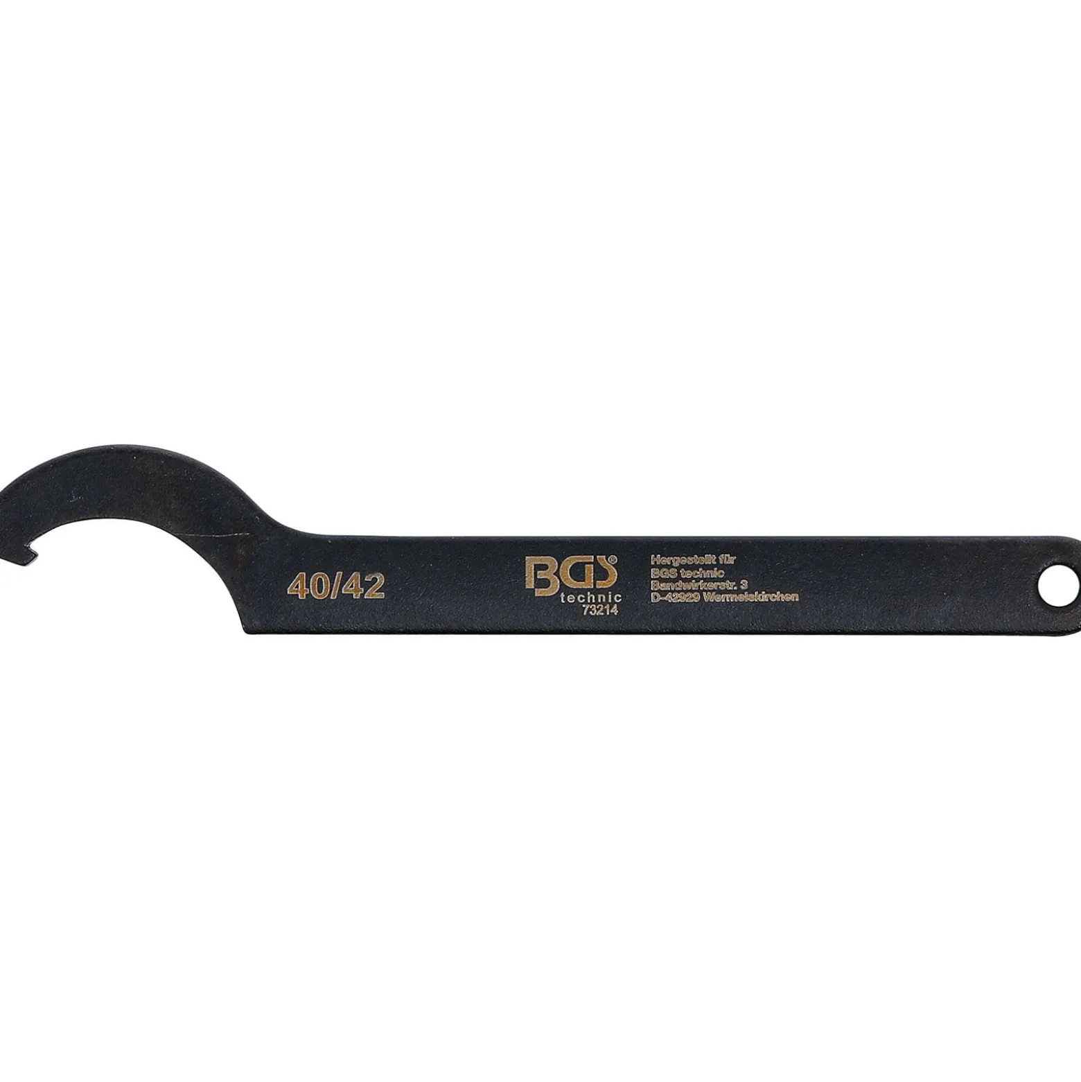 BGS Hakenschlüssel mit Nase 40 - 42 mm - 73214