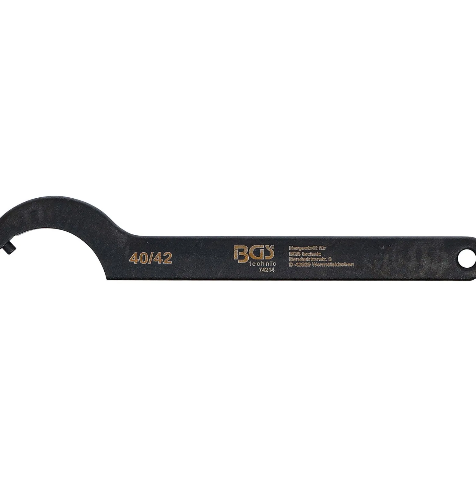 BGS Hakenschlüssel mit Zapfen 40 - 42 mm - 74214