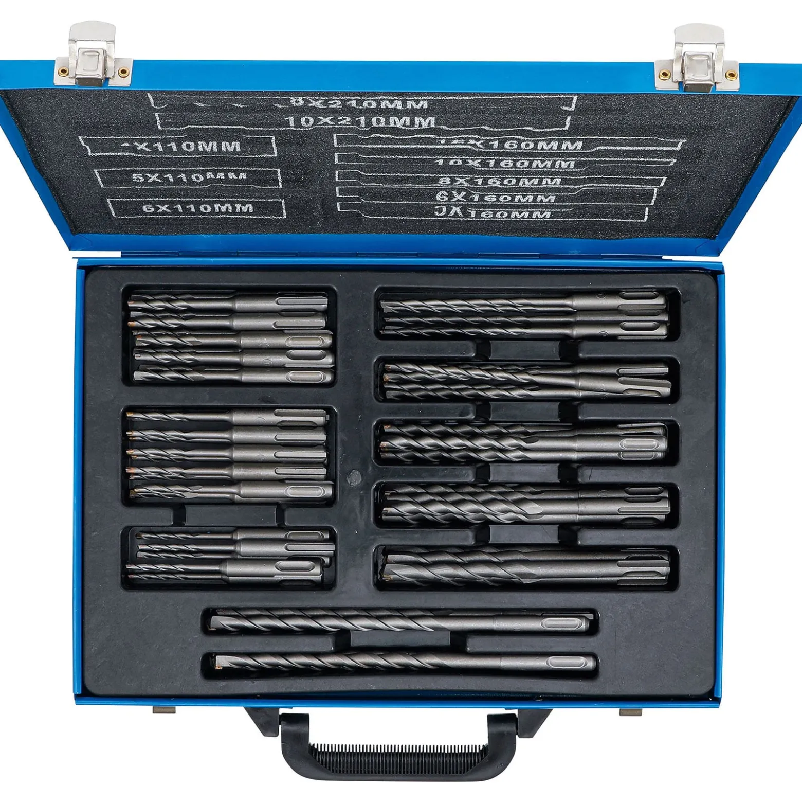 BGS Hammer-Bohrer-Satz SDS-Schaft Hartmetallspitze 4 - 12 mm 56tlg. - 7894