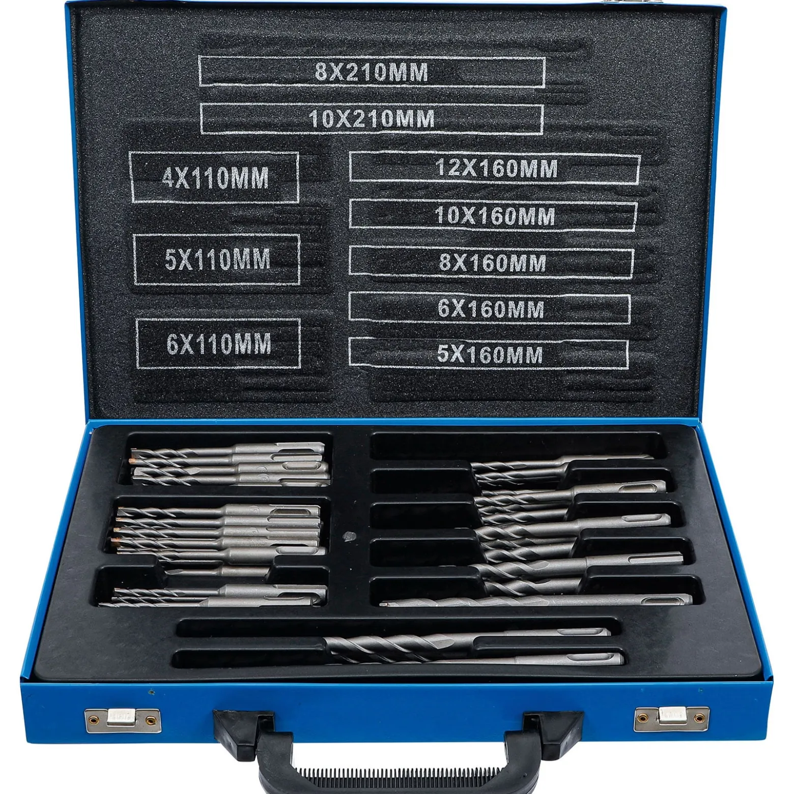 BGS Hammer-Bohrer-Satz SDS-Schaft Hartmetallspitze 4 - 12 mm 56tlg. - 7894