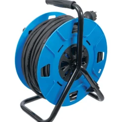 BGS Kabeltrommel 50 m 3x1,5 mm² 4 Steckdosen mit Verschlusskappe IP 44 3500 W - 3378