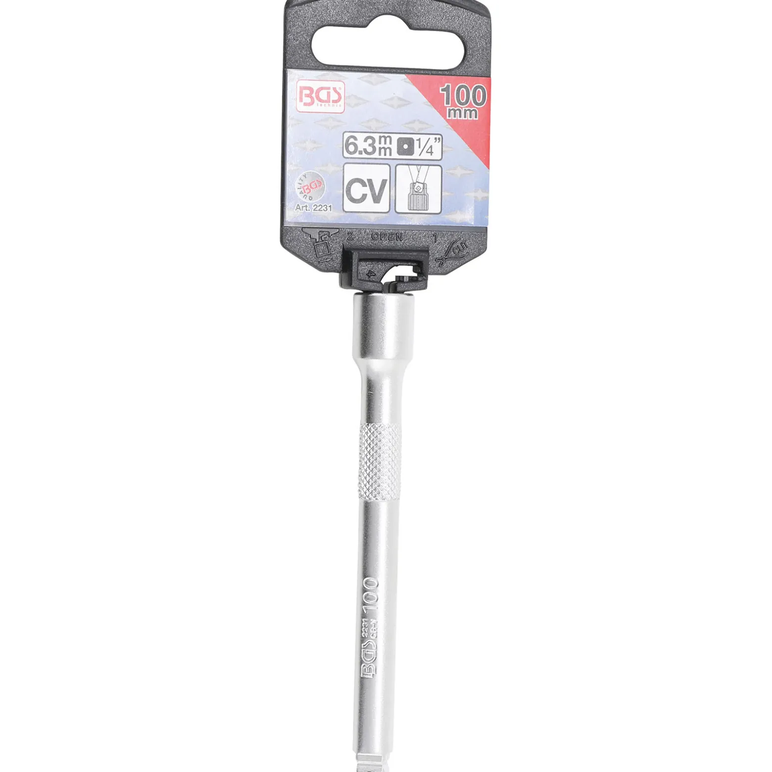 BGS Kipp-Verlängerung 6,3 mm (1/4") 100 mm - 2231