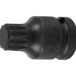 BGS Kraft-Bit-Einsatz Antrieb Innenvierkant 12,5 mm (1/2") Innenvielzahn (für XZN) M16 - 5381-M16