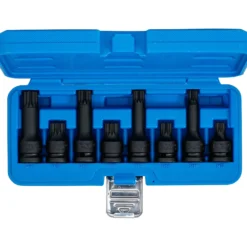 BGS Kraft-Bit-Einsatz-Satz Antrieb Innenvierkant 12,5 mm (1/2") Innenvielzahn (für XZN) M12 - M18 8tlg. - 5381